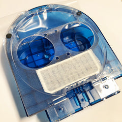 Lid Section -top (Blue) and bottom (clear)